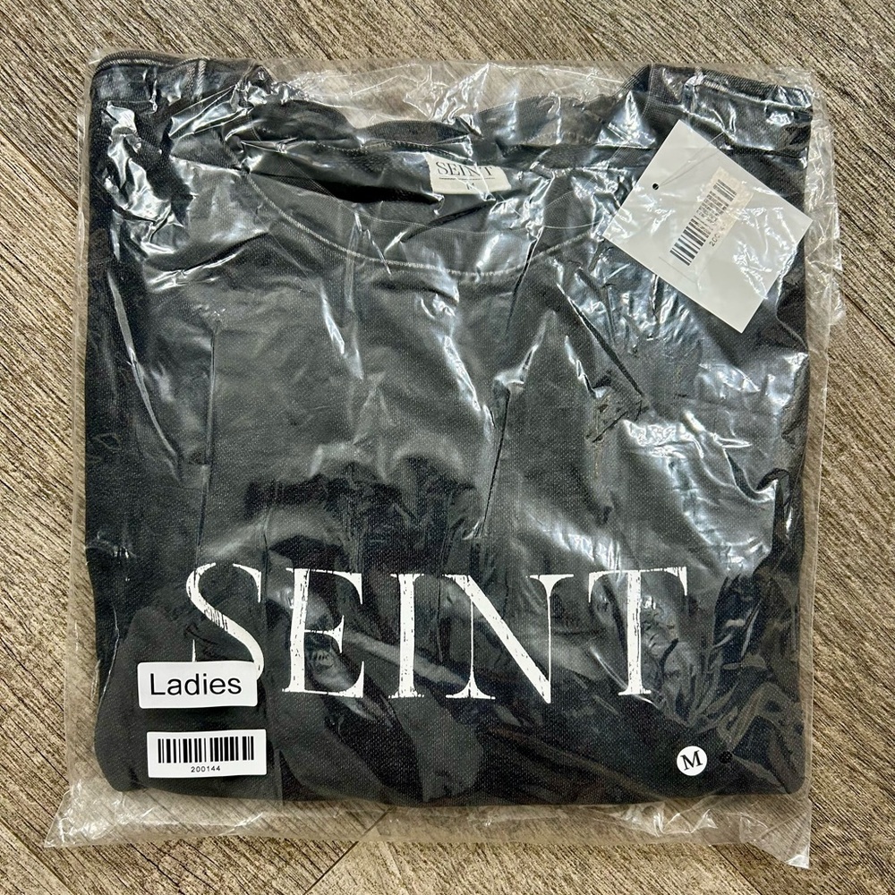 SEINT Cropped Sweatshirt- Charcoal